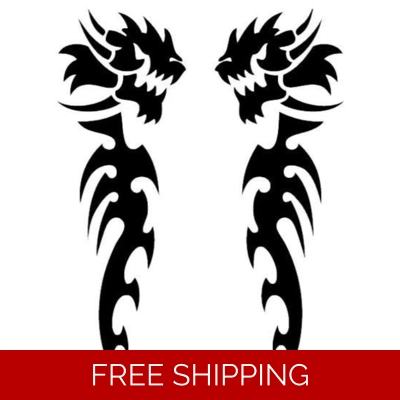 Double tribal Dragon Die Cut Vinyl Decal sticker Double tribal Dragon Die Cut Vinyl Decal sticker